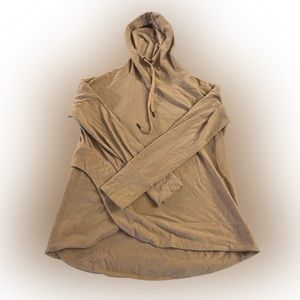 Sweaty Betty blush hooded sweatshirt with thumb holes size XL very good con